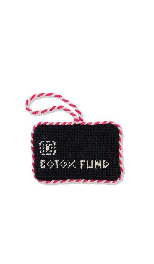 Furbish Studio Black Card Needlepoint Icon Ornament in Black by FURBISH STUDIO