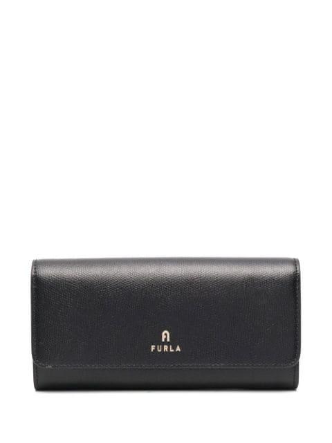 Camelia Continental XL logo-plaque grained leather wallet by FURLA