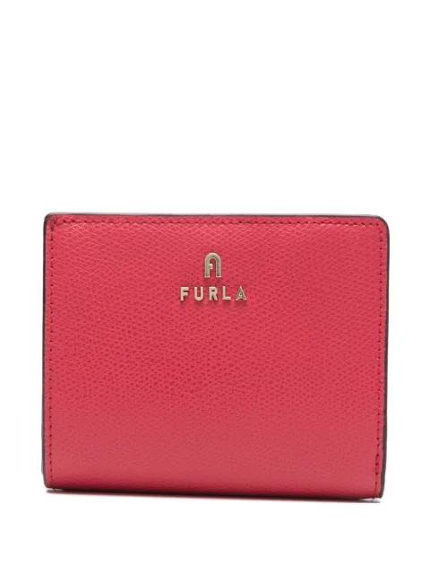 Camelia compact logo leather wallet by FURLA