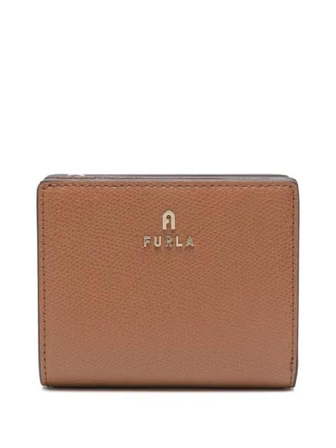 Camelia compact logo-plaque wallet by FURLA
