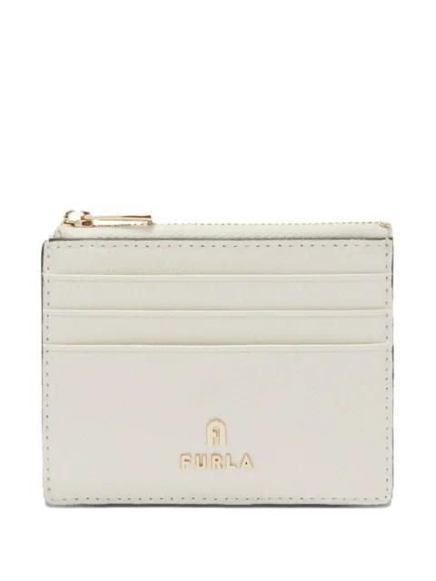 Camelia textured logo wallet by FURLA
