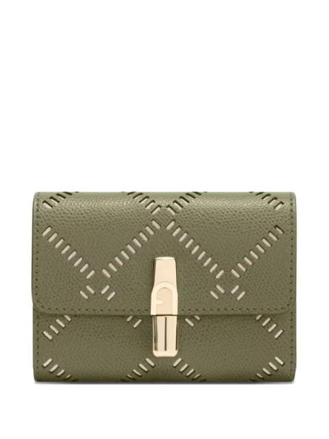 Iride Compact perforated wallet by FURLA