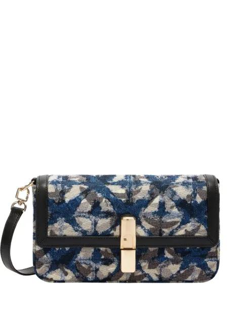 Iride small floral-jacquard crossbody bag by FURLA