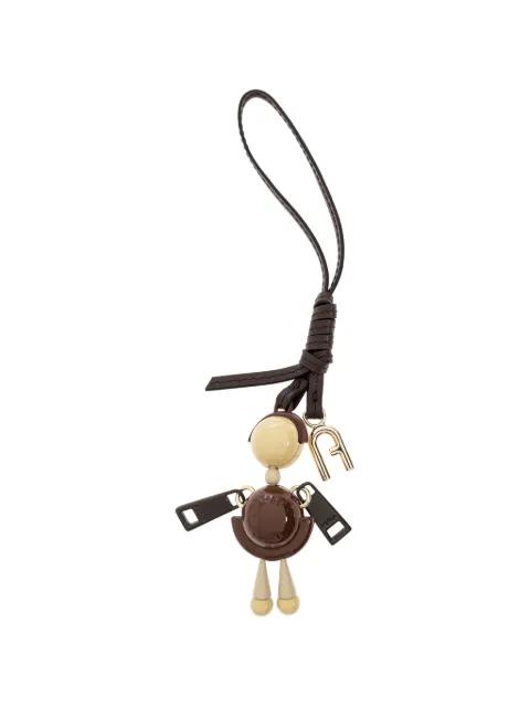 Sfera leather-strap bag charm by FURLA