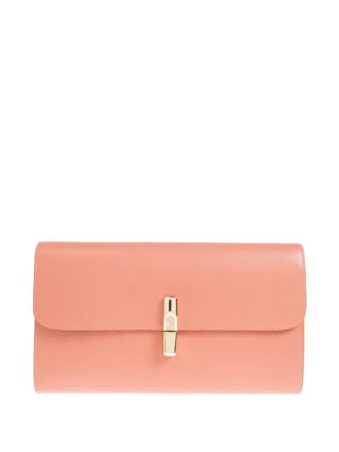 XL Continental logo-plaque leather clutch bag by FURLA