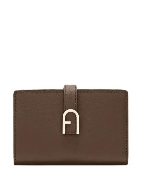 buckle-fastening leather wallet by FURLA