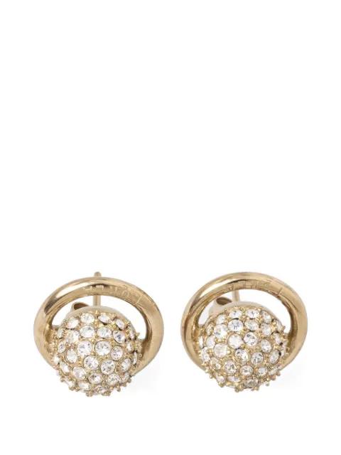 crystal-embellished orb earrings by FURLA