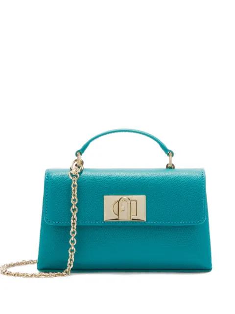 grained printed mini bag by FURLA