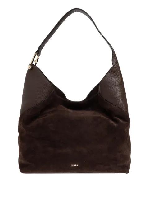 large Lara suede shoulder bag by FURLA