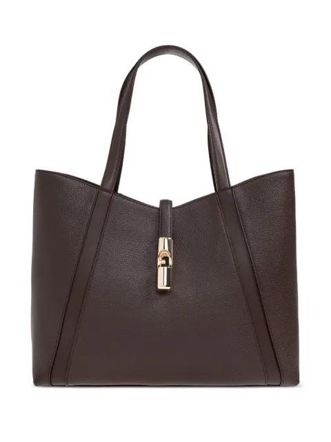 leather clasp tote bag by FURLA