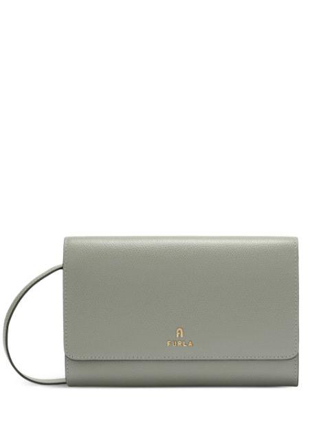 leather flap wallet by FURLA