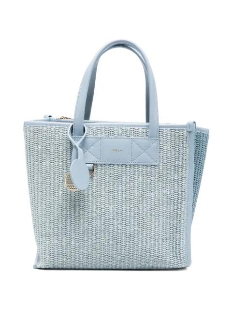 leather-trim tote bag by FURLA