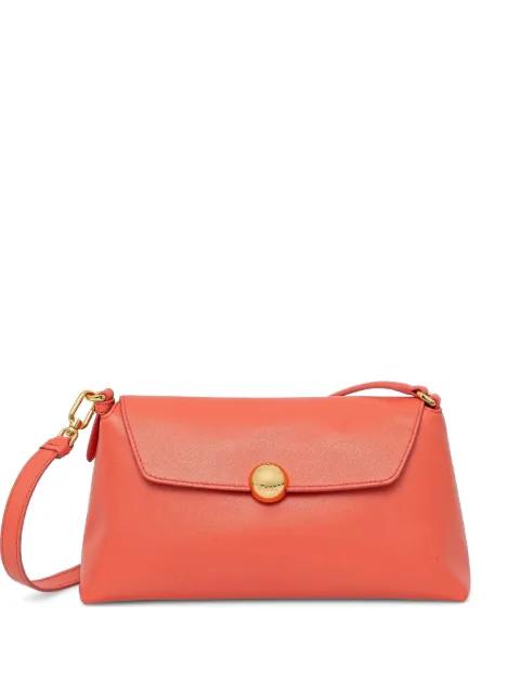 logo-plaque leather shoulder bag by FURLA