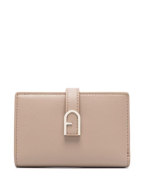 logo-plaque leather wallet by FURLA