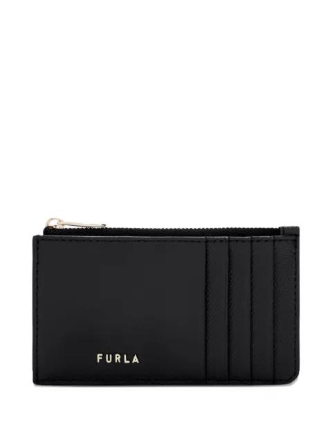 medium Classic logo-lettering card case by FURLA