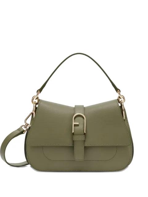 mini Flow Arch-buckle leather tote bag by FURLA