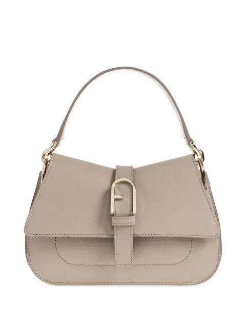 mini Flow buckle leather tote bag by FURLA