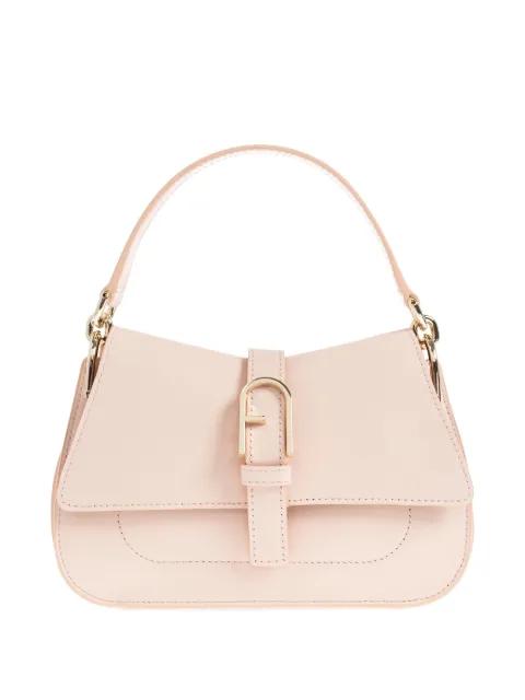 mini Flow buckle leather tote bag by FURLA