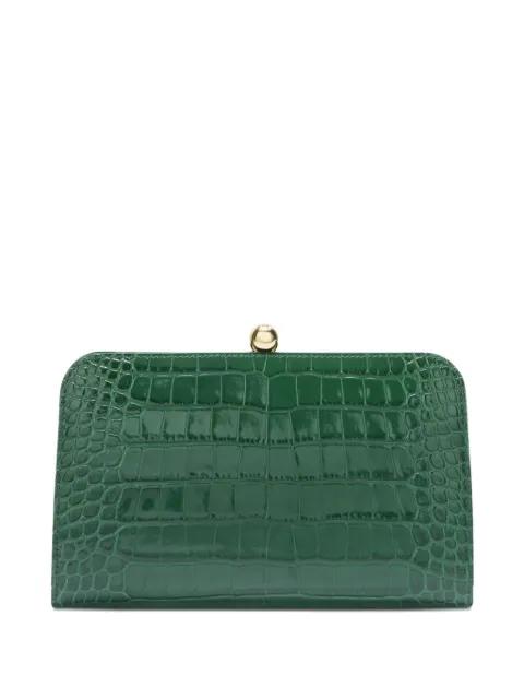 small Alba croc-effect clutch by FURLA