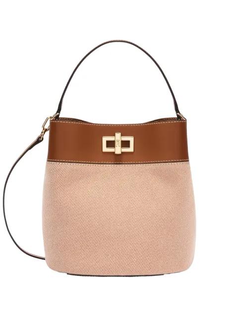 small Amelia striped bucket-bag by FURLA