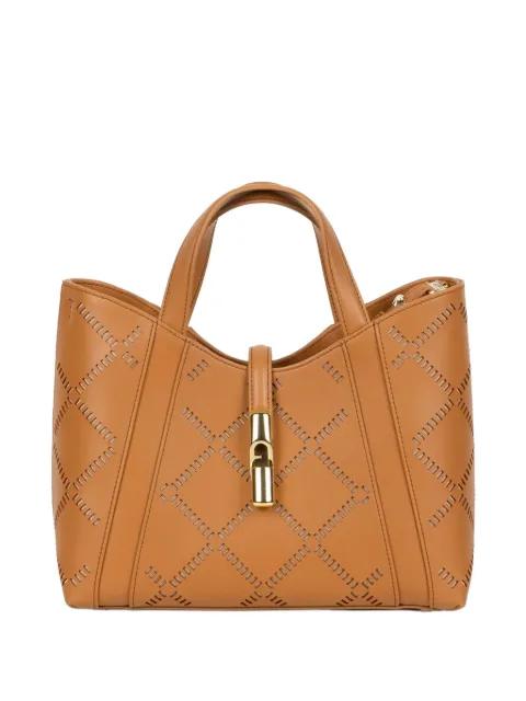 small Goccia perforated tote bag by FURLA