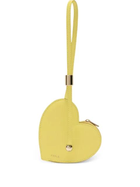 small Laura heart leather coin case by FURLA