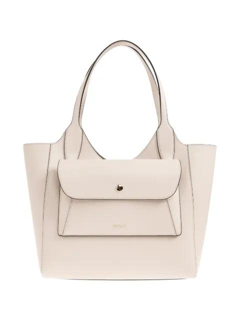 small Lea flap leather tote bag by FURLA
