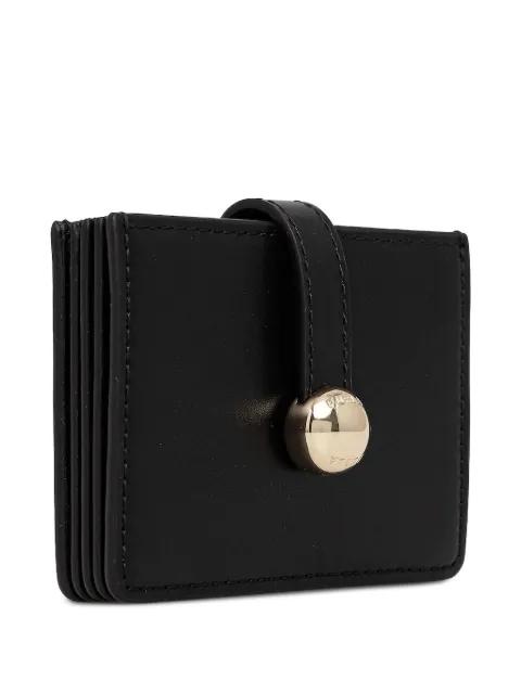 small Sfera leather button card holder by FURLA