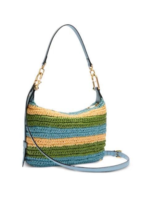 striped chain shoulder bag by FURLA