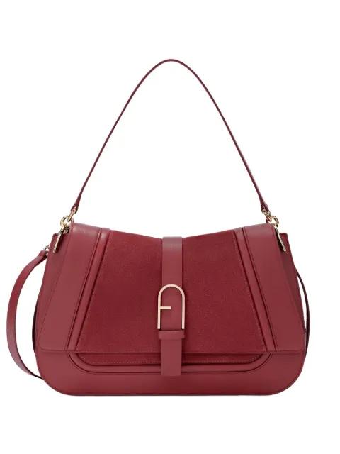 top handle leather tote by FURLA