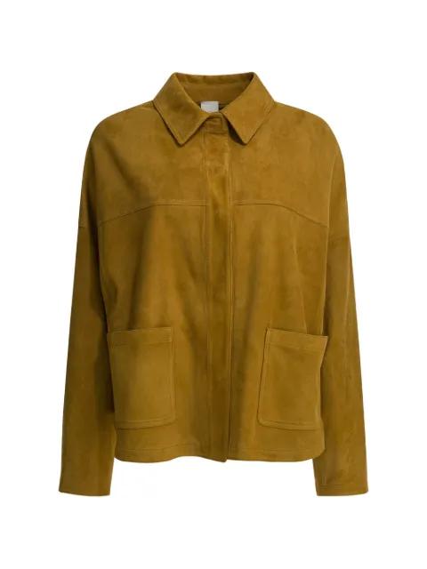 suede patch-pocket jacket by FURLING BY GIANI