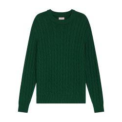 Cotton and wool cable knit sweater by FURSAC