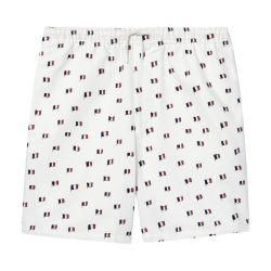 Printed cotton shorts with elasticized waist by FURSAC