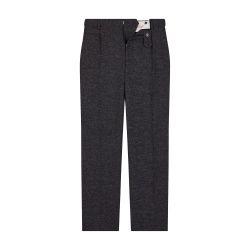 Straight leg pants in mottled wool by FURSAC