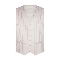 Suit vest in striped wool by FURSAC