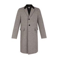 Wool coat with herringbone pattern by FURSAC