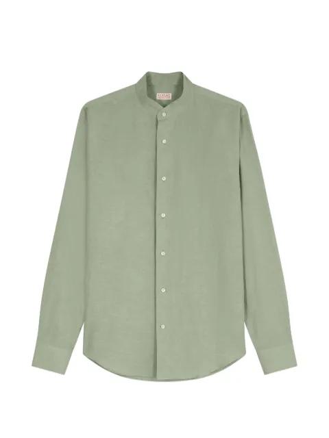 band-collar long-sleeve shirt by FURSAC