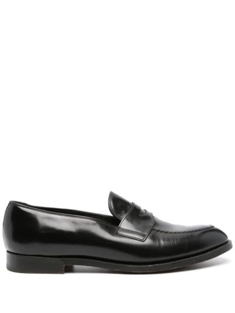 brushed leather loafers by FURSAC