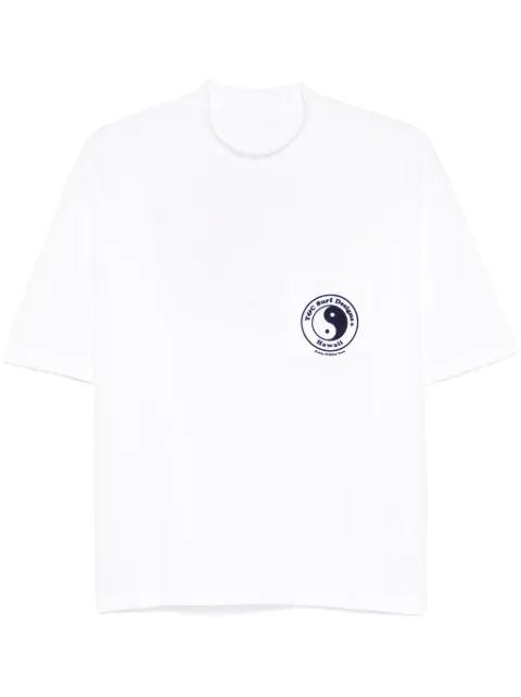 flocked-motif T-shirt by FURSAC