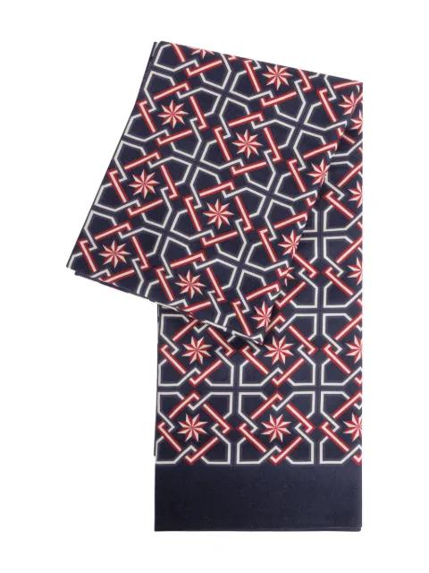 geometric-star-print scarf by FURSAC