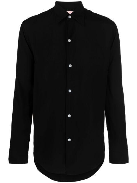 pointed-collar long-sleeved shirt by FURSAC