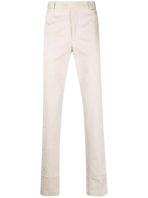 slim-fit cotton gabardine chinos by FURSAC