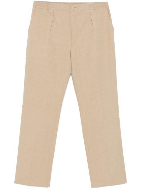 slub-texture trousers by FURSAC