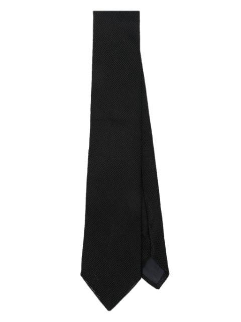 textured-finish silk tie by FURSAC