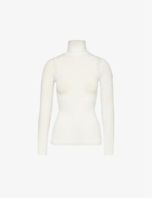 Alisier turtle-neck stretch-knit top by FUSALP