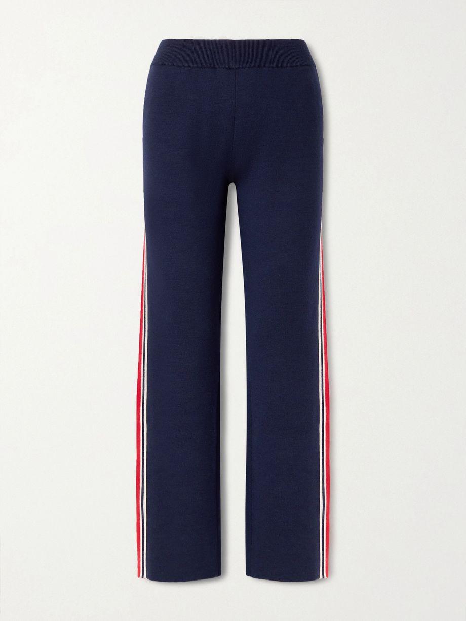 Benada striped wool-blend straight-leg pants by FUSALP