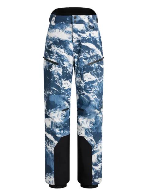 Brakonz adjustable mountain-print ski bottoms by FUSALP