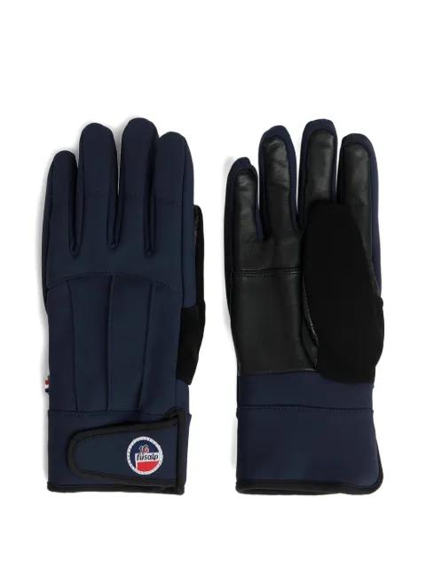 Glacier M leather-insert ski gloves by FUSALP