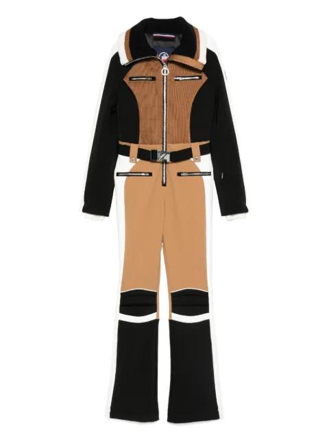 Jorket belted panelled ski suit by FUSALP
