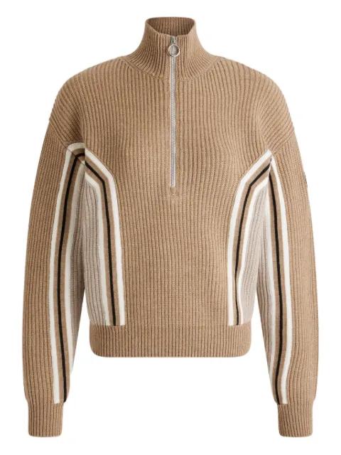 Mirala ribbed half-zip sweater by FUSALP